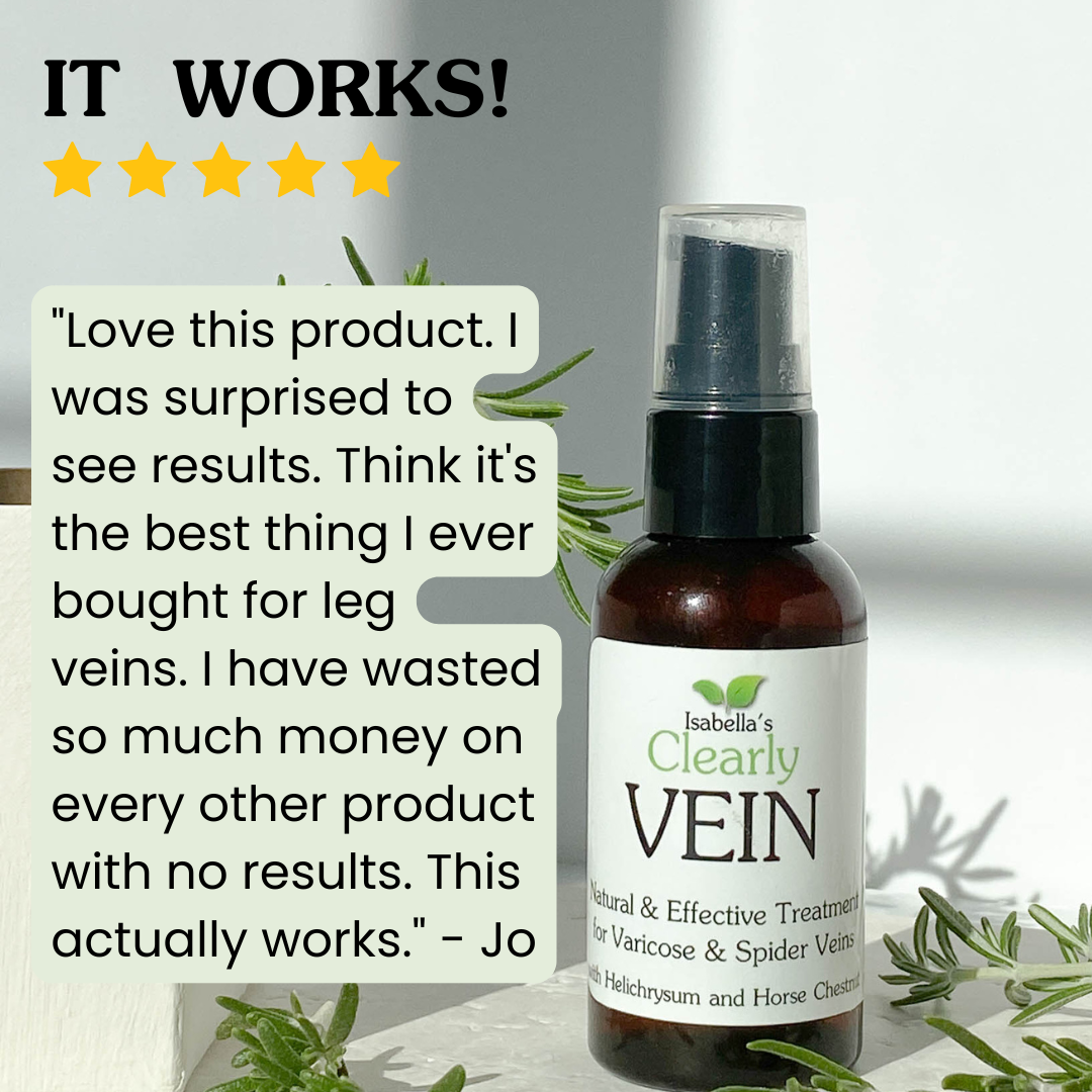 Isabella's Clearly - Wholesale Facial Oil - VEIN, Varicose and Spider Vein Support Oil for Face and Body8