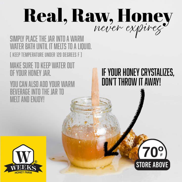 Weeks Honey Farm - Wholesale Honey - Pure Raw American Orange Blossom Honey - Unfiltered, All-Natural Citrus Sweetness3