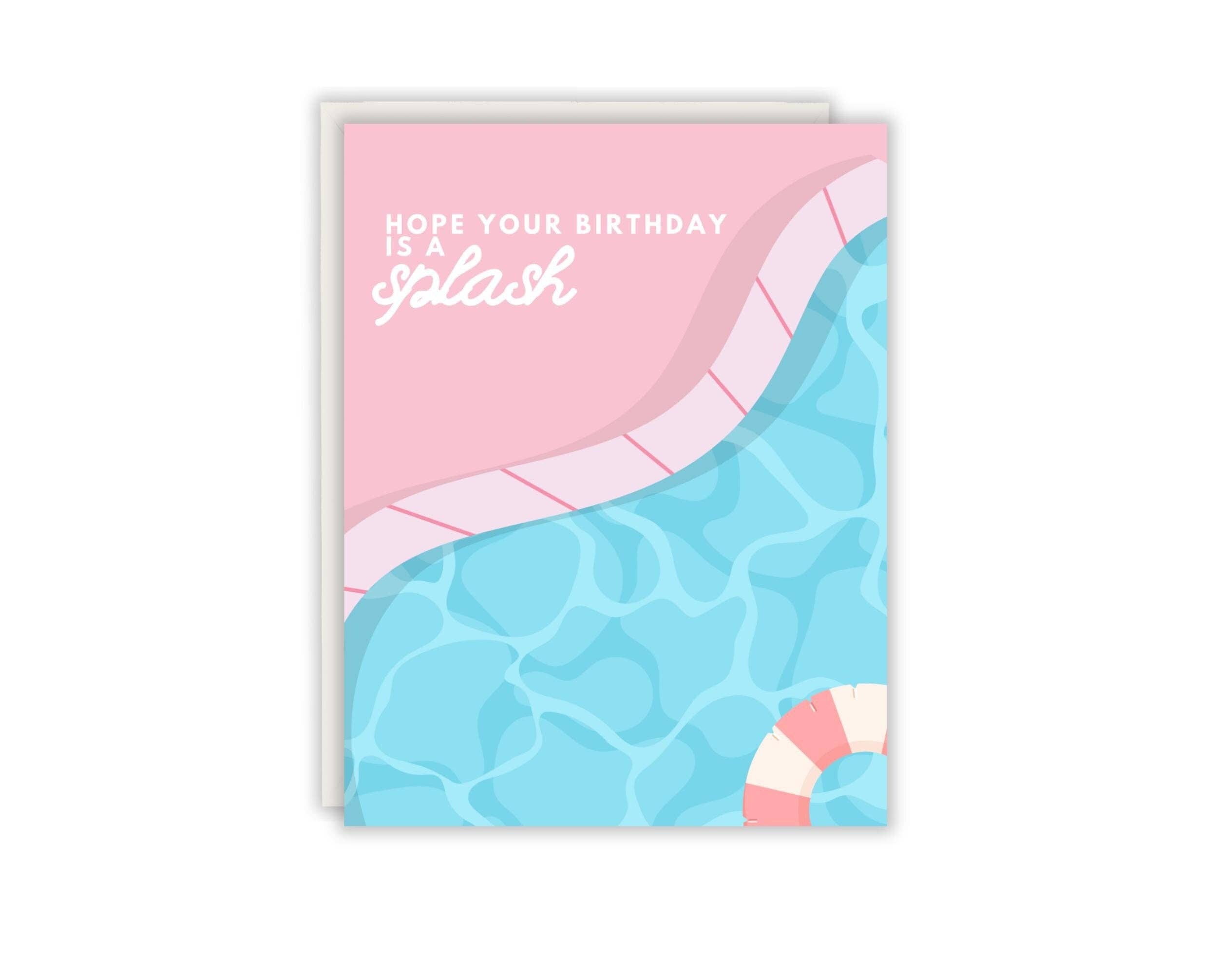 Paper Giggles - Wholesale Birthday Card - Hope Your Birthday Is A Splash Card0