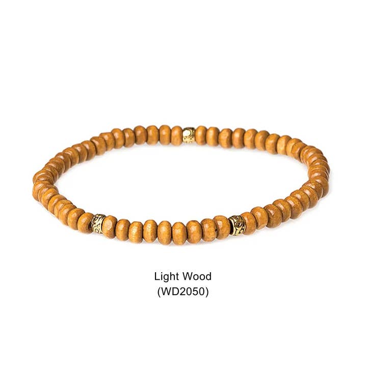 Wood Beaded Bracelets | Unisex for wholesale by My Fun Colors