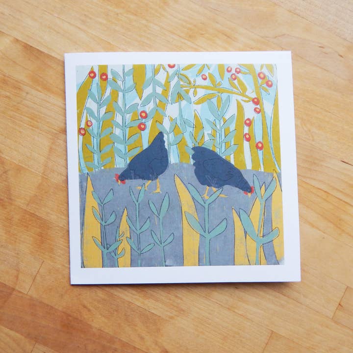 The High Fiber – wholesale Vardagliga hälsningskort – Kycklingträdgårdskort1