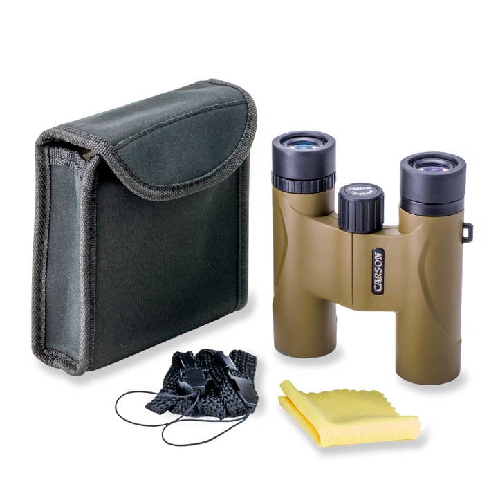 Carson - Wholesale Binoculars - Stingerâ„¢ 10x25mm Compact & Lightweight Binoculars, Olive Grn