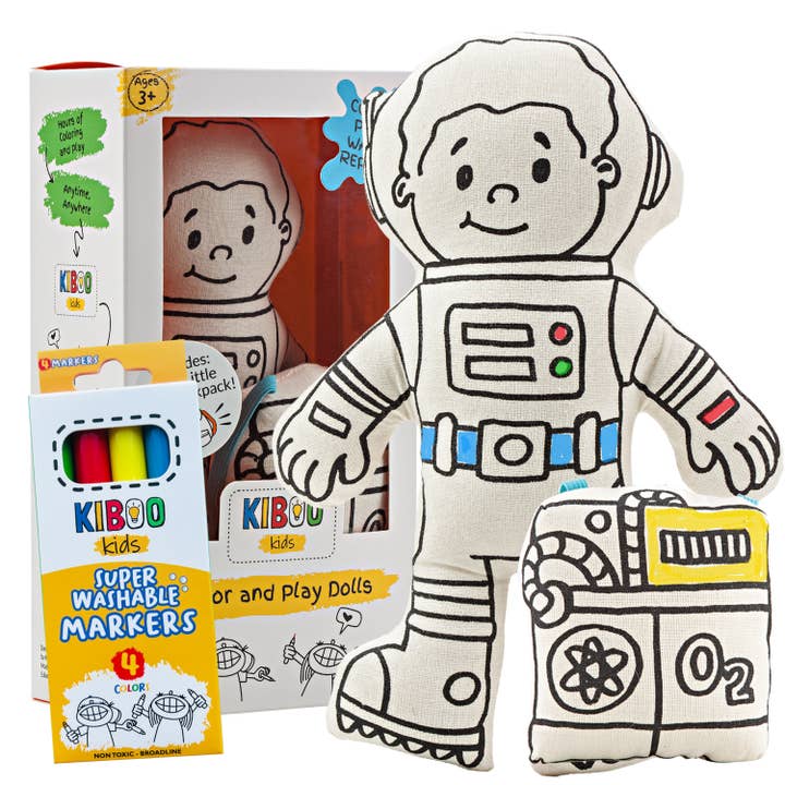 Color your Own - Boy Astronaut for wholesale by Kiboo Kids