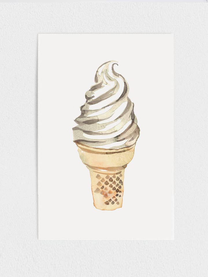 ICE CREAM - PAPER PRINT for wholesale by Art of Marina