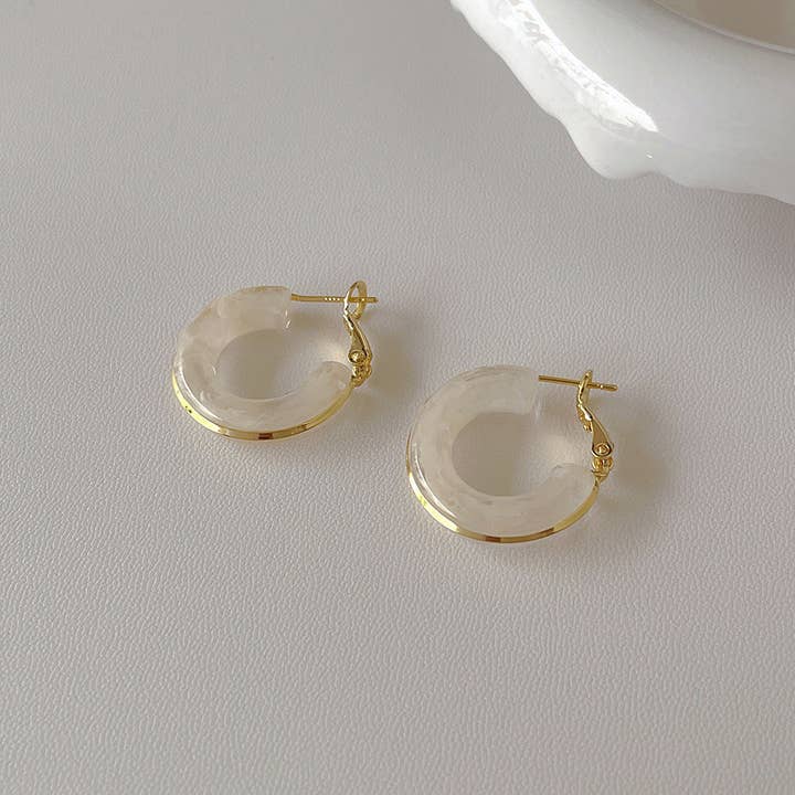 Dipped Shop - Wholesale Hoop Earrings - Candy Color Metal Hoop Earrings DPJE1822