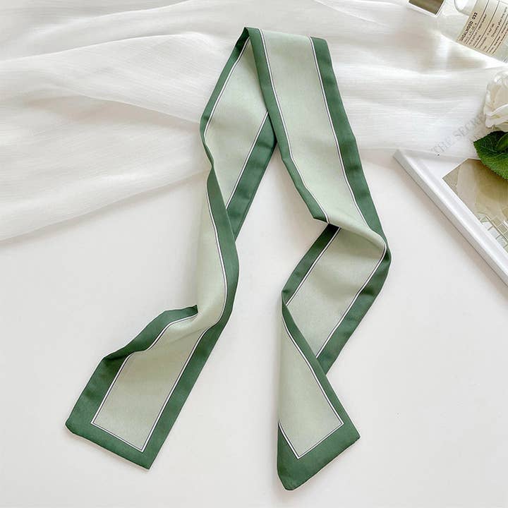 ACCITY - Wholesale Scarf - Women's - Long Thin Ribbon Scarf – Ponytail, Neck, or Purse_CWASC07268