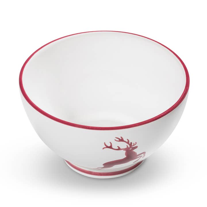 Cerf bordeaux, grand bol à muesli (Ø 14 cm) pour la vente par Gmundner Keramik Handels GmbH