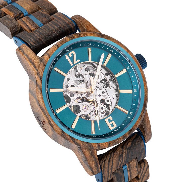 « Nautilus » | Chronographe Zebrawood pour la vente par Joycoast Wood
