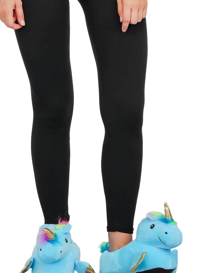 Cap Zone - Wholesale Slippers - Women's - Unicorn Plush Indoor Lounge Sock Slippers21