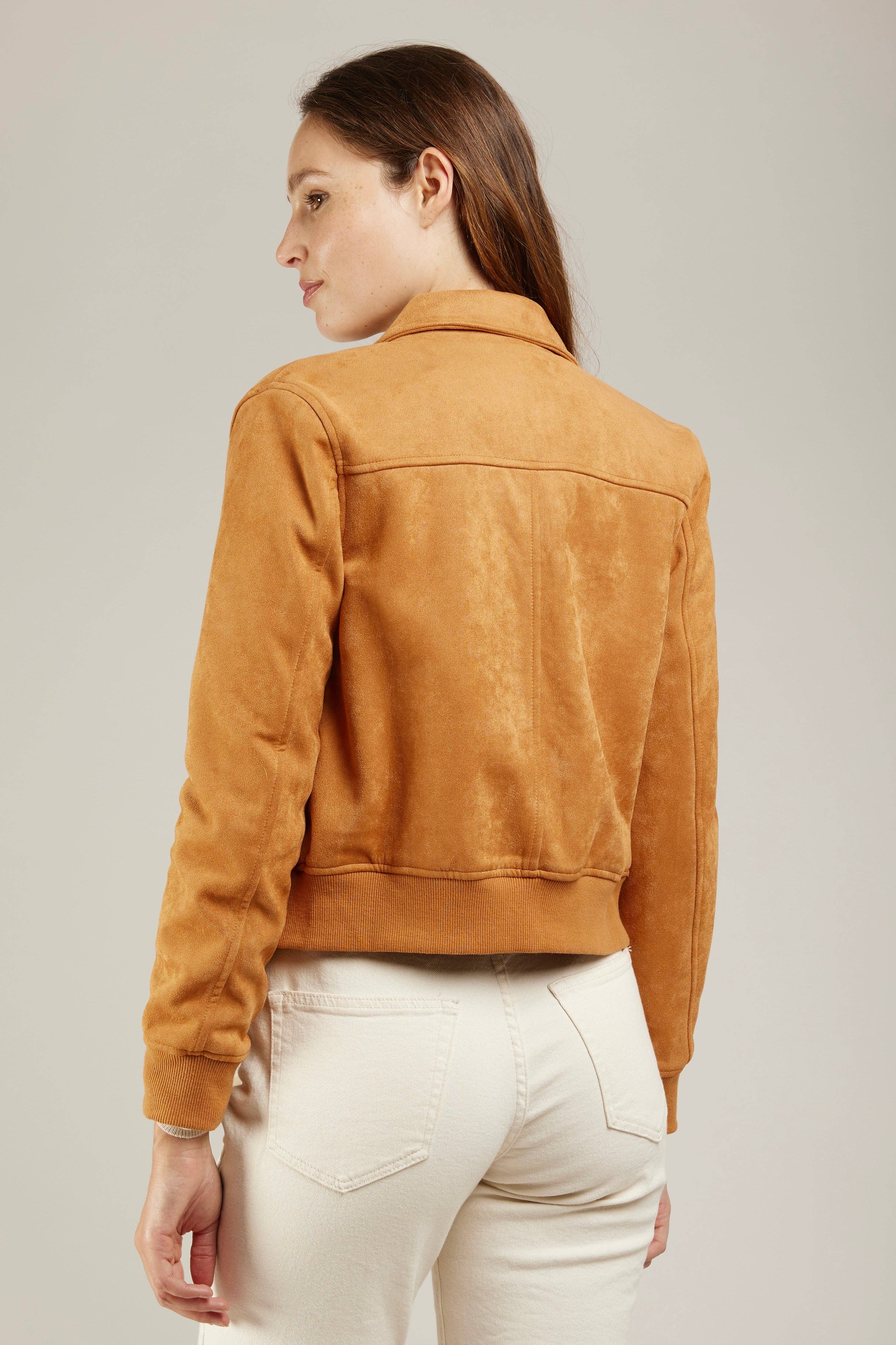CAMEL MILTON - Blouson ajustée en suédine en vente sur Faire7