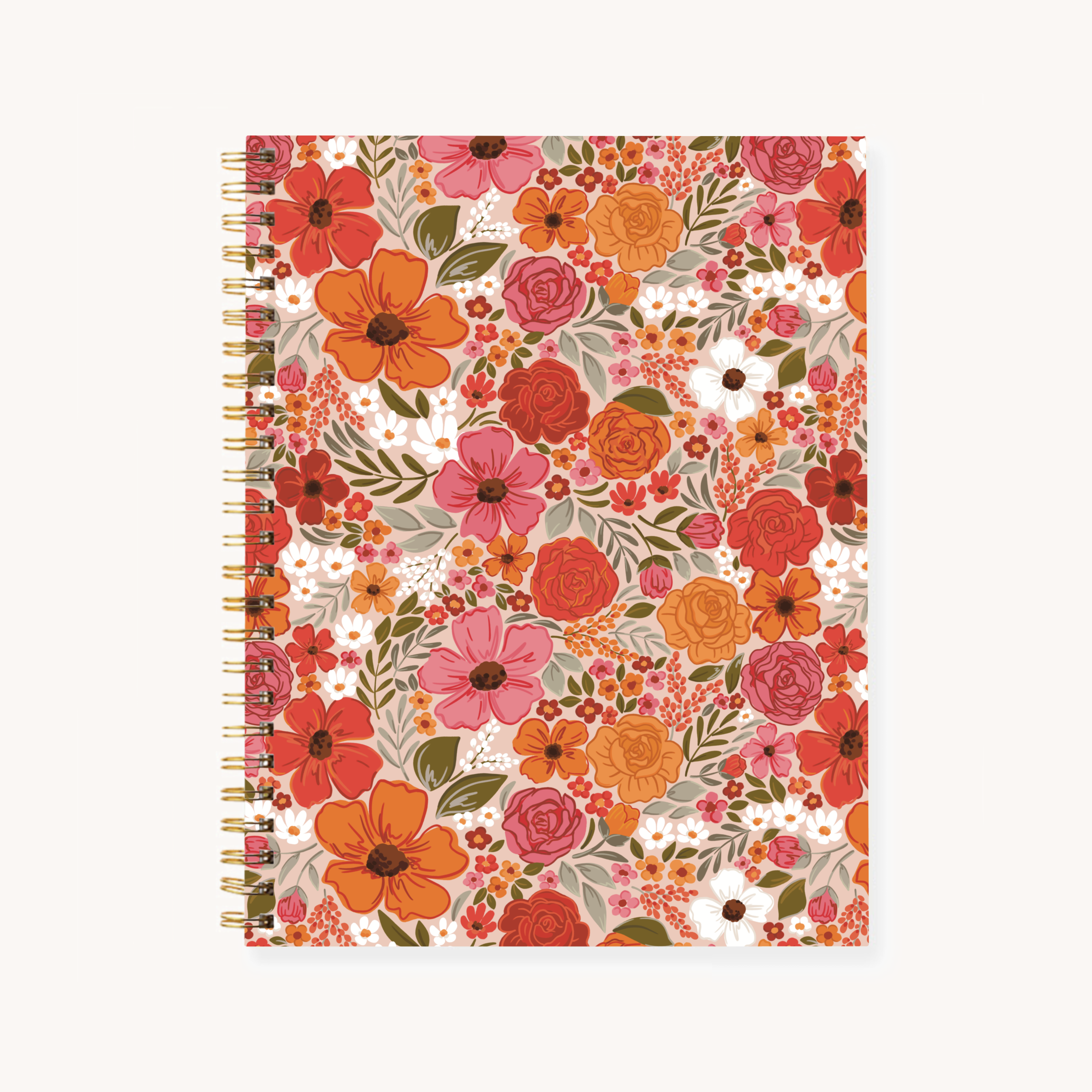 Elyse Breanne Design - Wholesale Notebook - Floral 7x9 Hardcover Spiral Notebook10