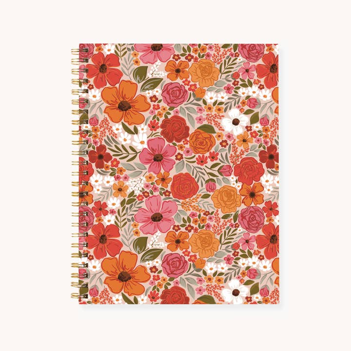 Elyse Breanne Design - Vente Cahiers - Carnet à spirale rigide 7x9 floral10