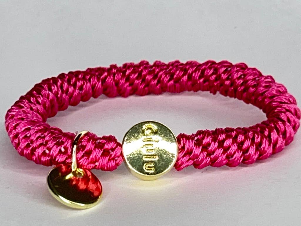 Giulu - Wholesale Hair Tie - Pink scrunchies1