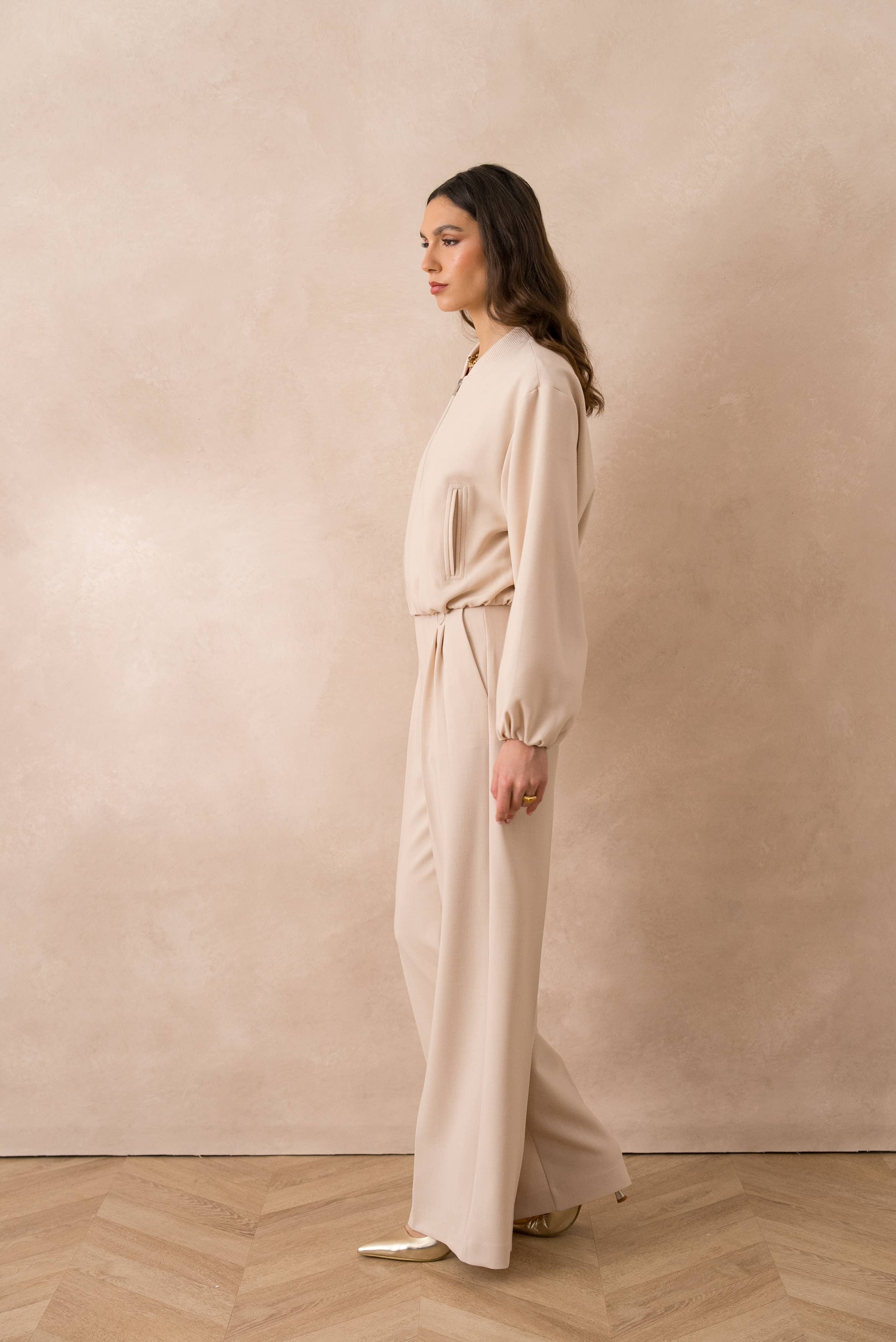 Attentif Paris - Wholesale Bomber Jacket - Women's - [Aura] Short bomber jacket with classic collar28