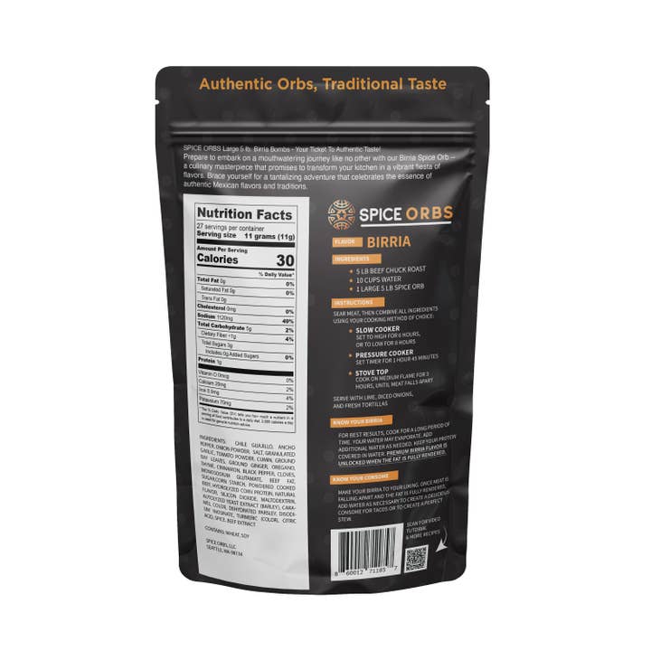 Spice Orbs - Wholesale Dried Spice Mix - Large Birria Spice Orbs