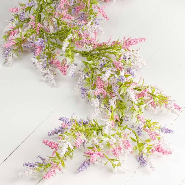 Factory Direct Craft - Wholesale Artificial Flowers - 60 inches Artificial Lavender Table Runner Mantle Garland