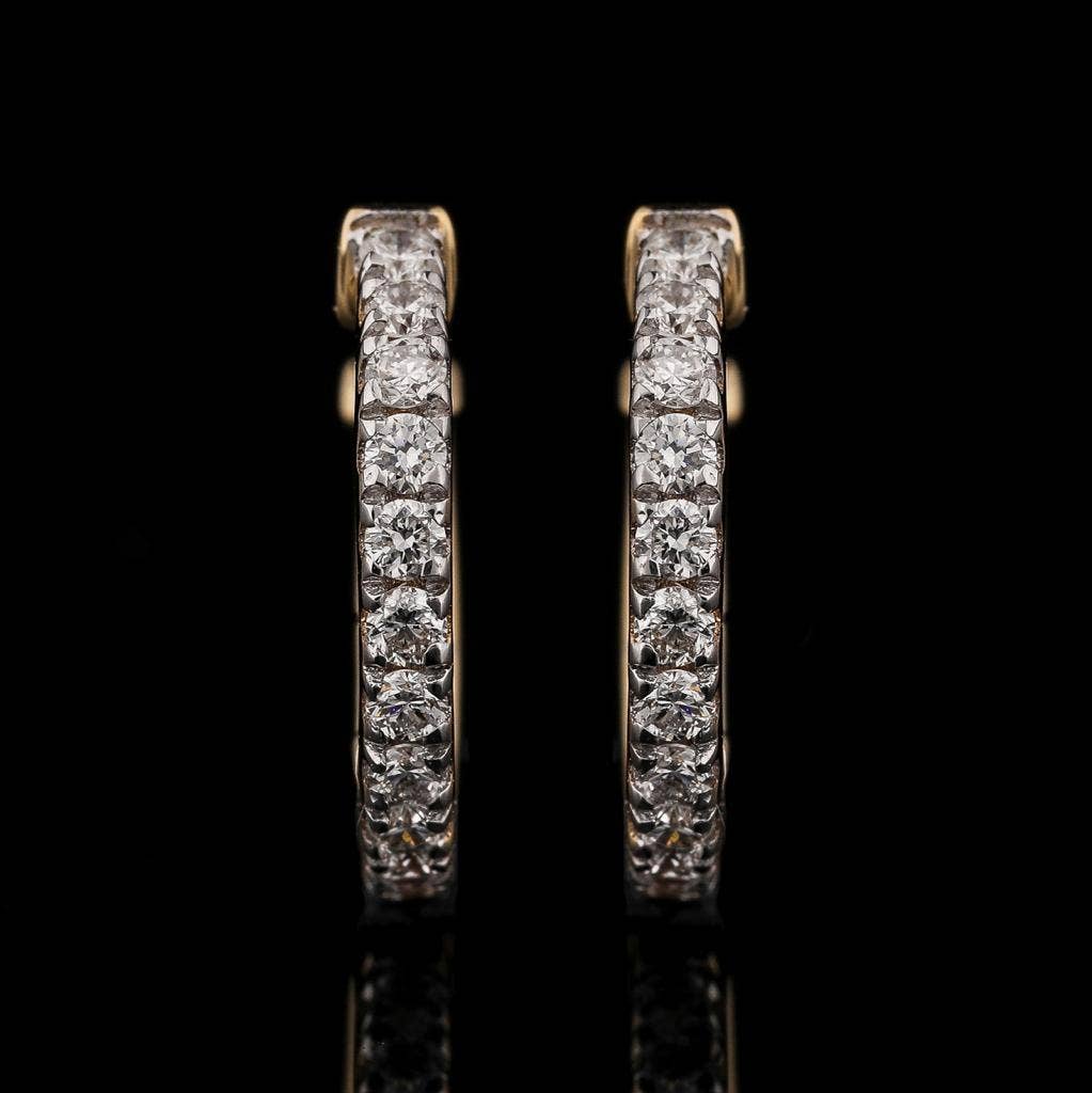 Karia Diamonds - Vente Petits anneaux - Boucles d'oreilles Holly Huggies créoles 10 mm3