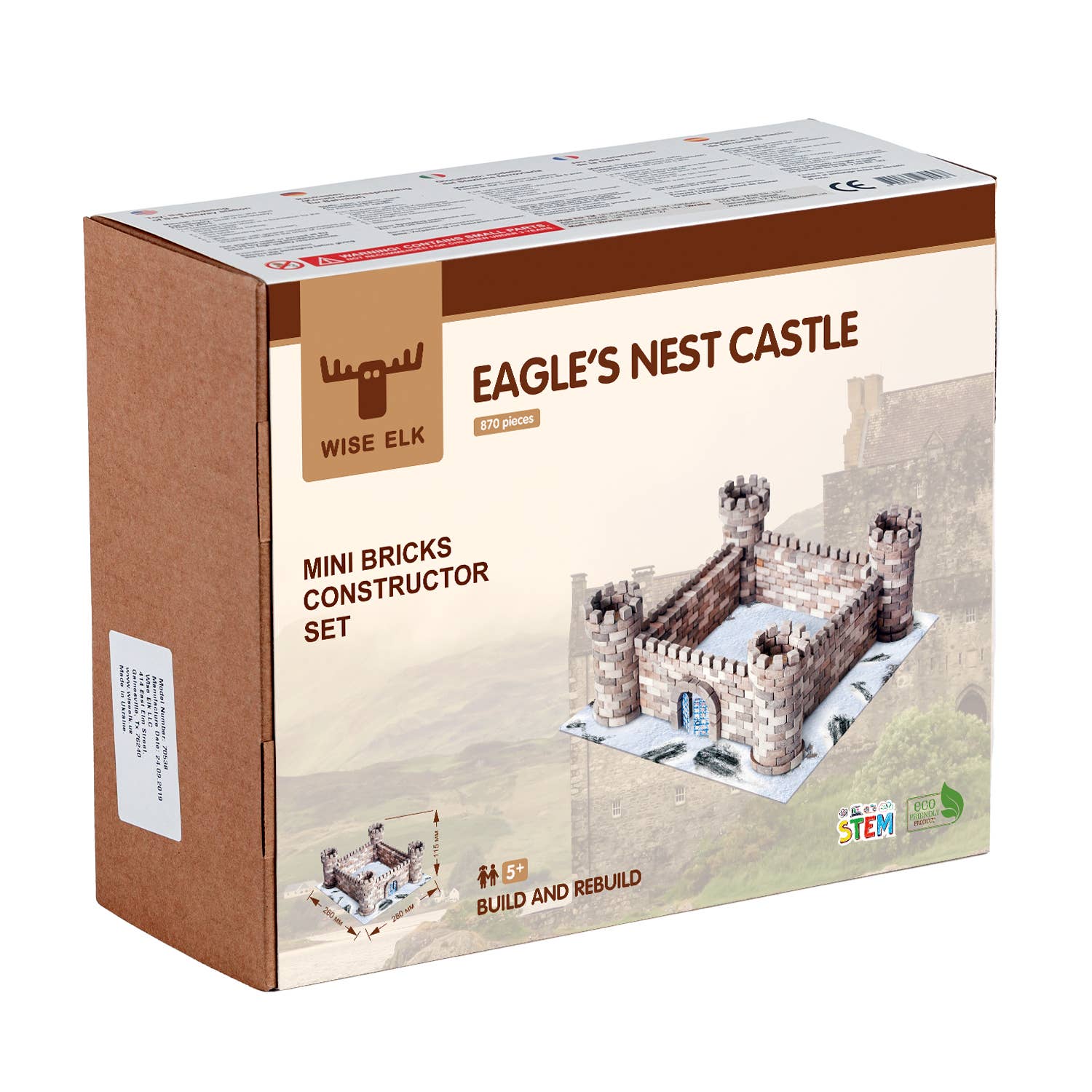 Fainotoys - Vente Jeu construction – enfant - Ensemble de construction mini briques - Château du nid d'aigle12