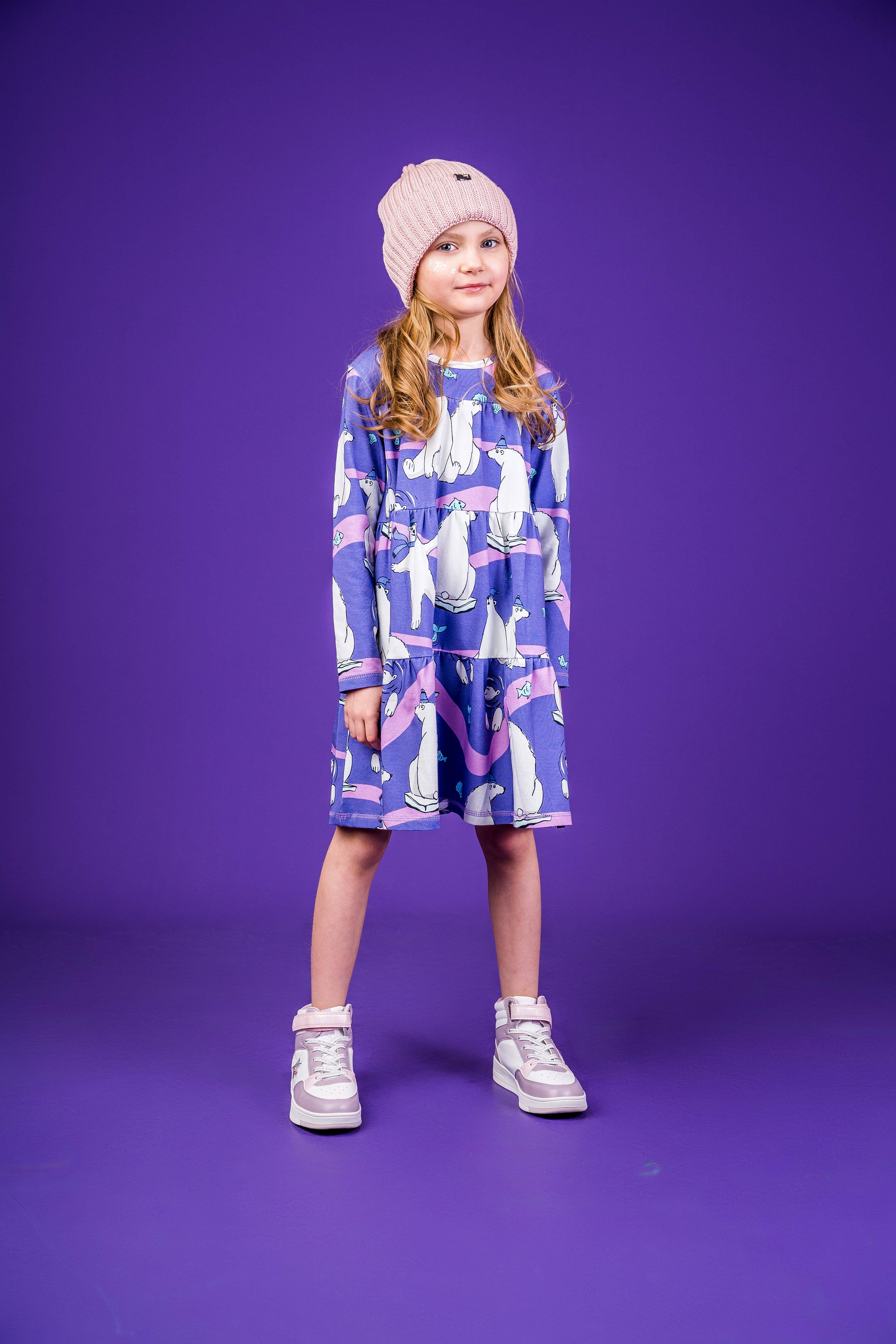 Mullido – wholesale Klänning – Barn – ISBJÖRN - A-LINJEKLÄNNING - AW243