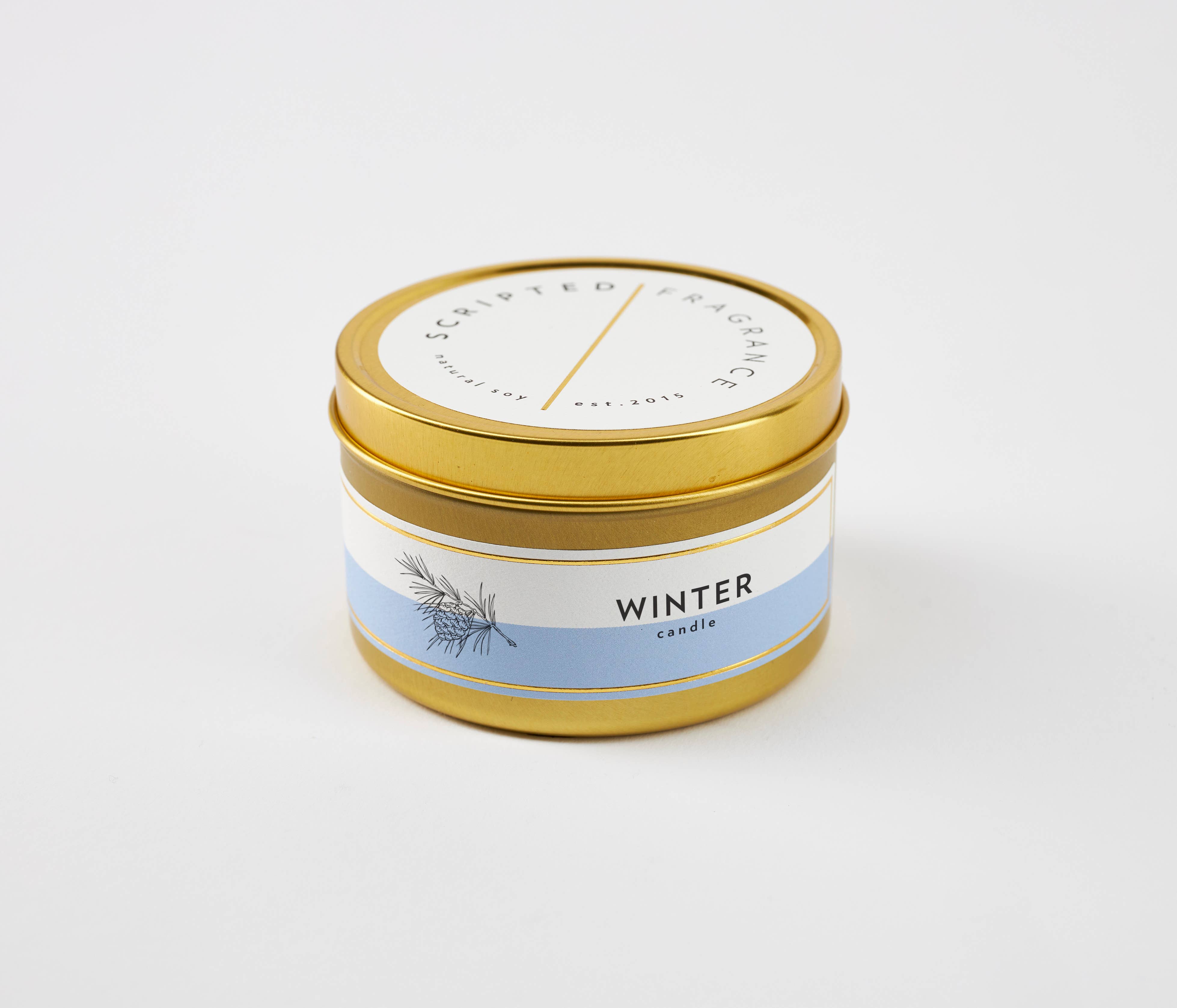 Scripted Fragrance - Wholesale Jar/Filled Candle - Winter Seasonal Soy Candle1