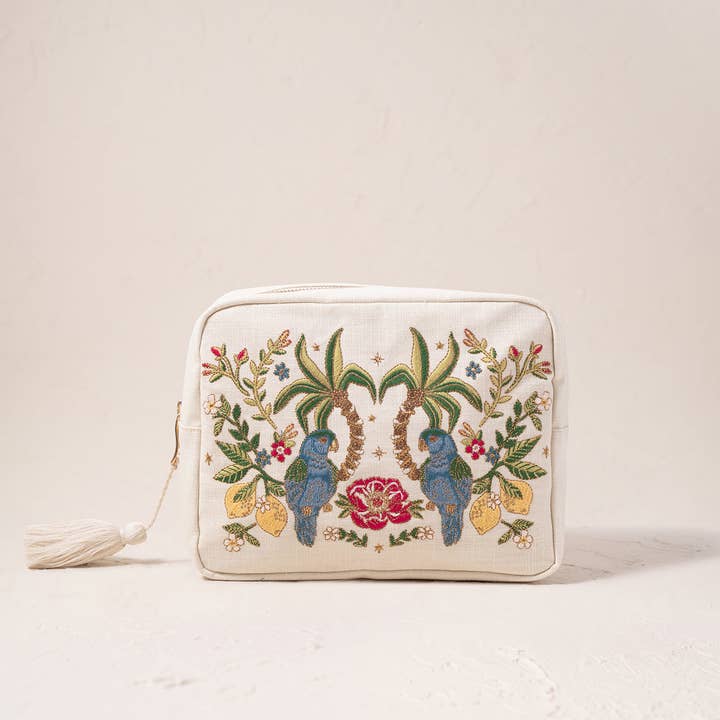 Tropical Parrot Wash Bag and other Purchase Wholesale canvas water bag. Free Returns & Net 60 Terms on Faire trending on Faire.