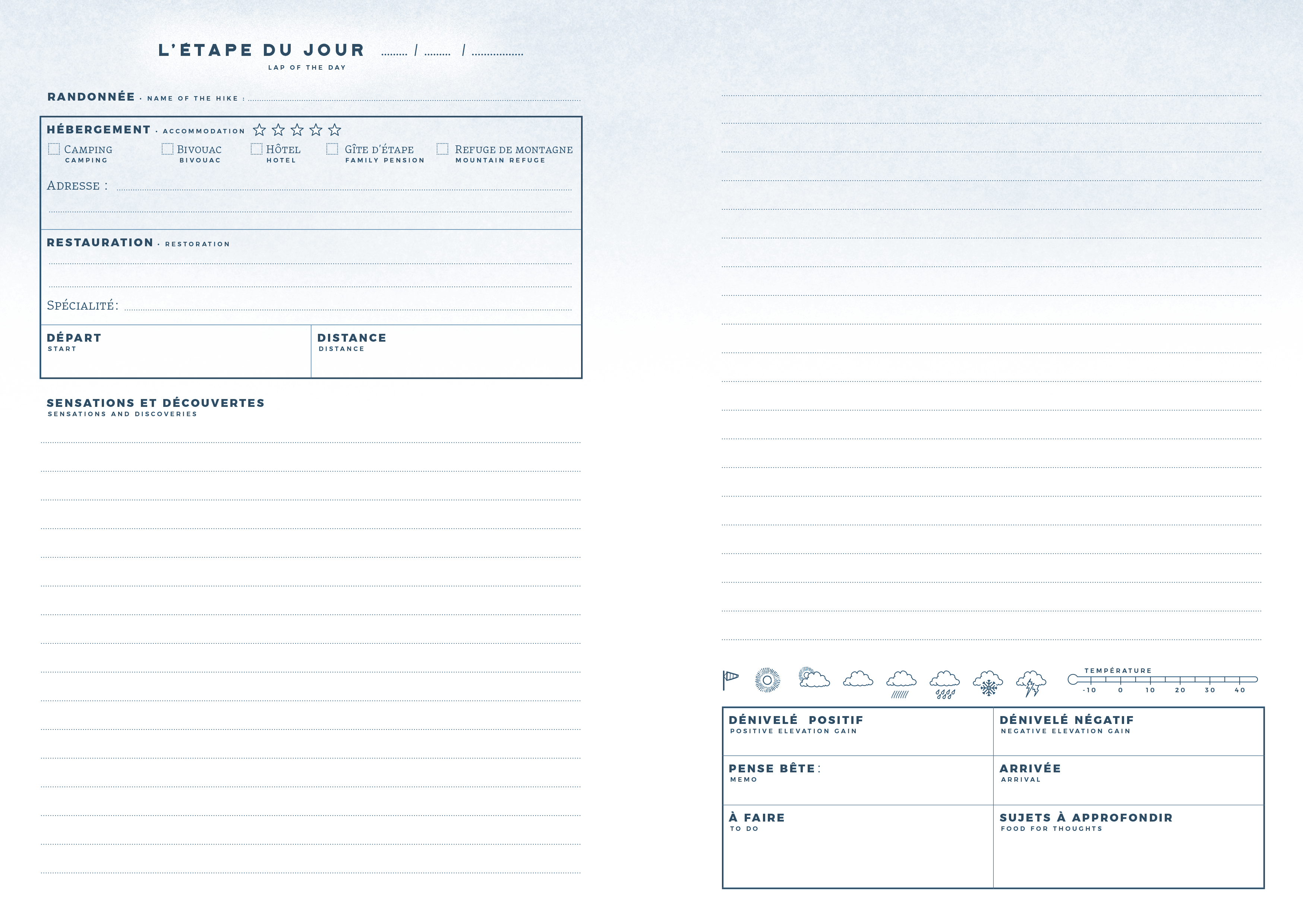 AVENTURA ÉDITIONS - Wholesale Notebook - Hiking Notebook A65