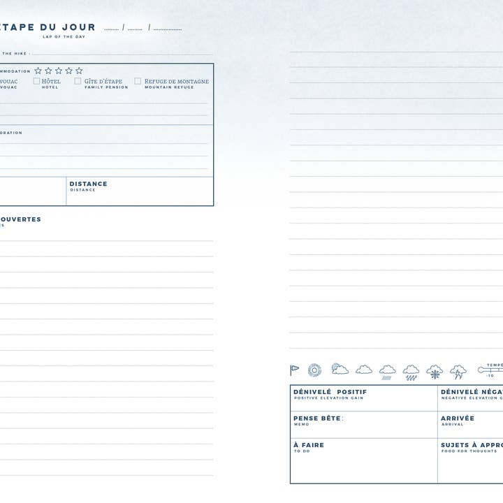 AVENTURA ÉDITIONS - Wholesale Notebook - Hiking Notebook A65