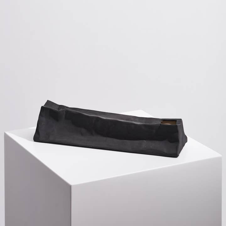 Midnight Home - Wholesale Vase - Crumpled -II Handmade Ceramic Vase