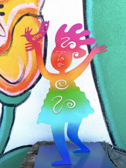 Bird in Hand for wholesale by Garden Deva Sculpture Co.