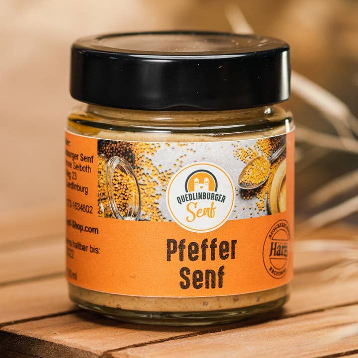 Pepper mustard for wholesale by Quedlinburger Senf