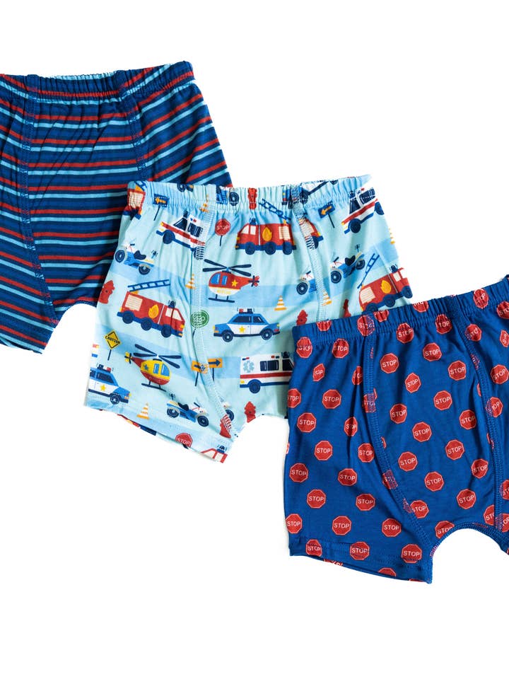 Boxershorts voor jongens - Rescue voor wholesale door Macaron + Me