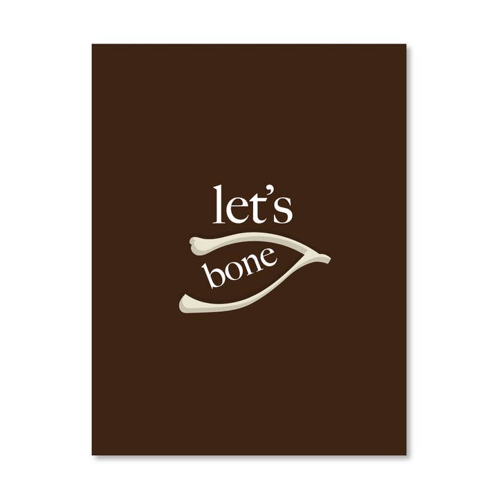 Carte de Thanksgiving Let's Bone pour la vente par KushKards