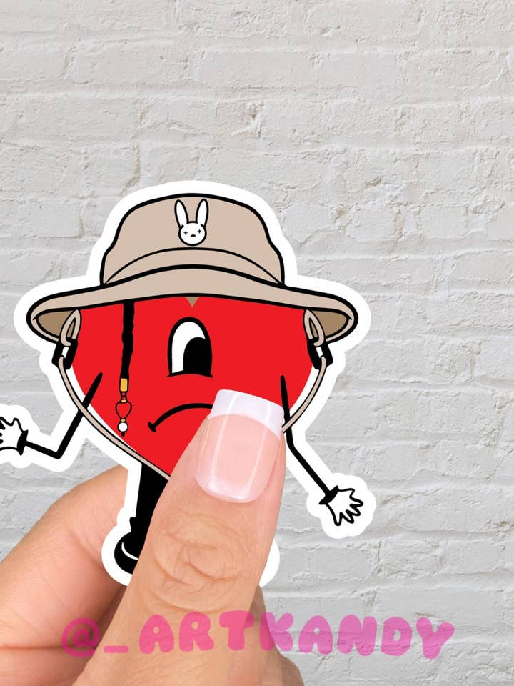 Bad Bunny Bucket Hat Sticker for wholesale by ArtKandy