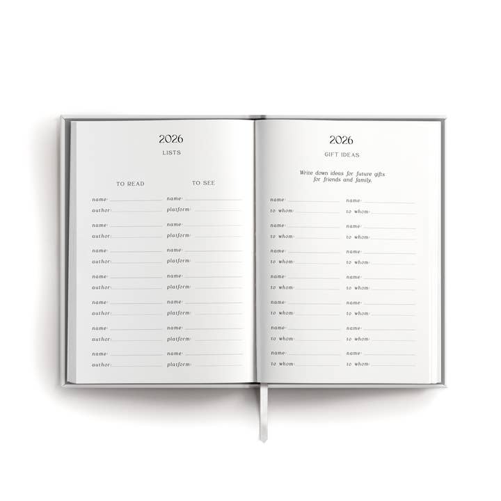 Love & Story Design - Wholesale Planner - Hardback A5 Planner 2026 Calm Current8