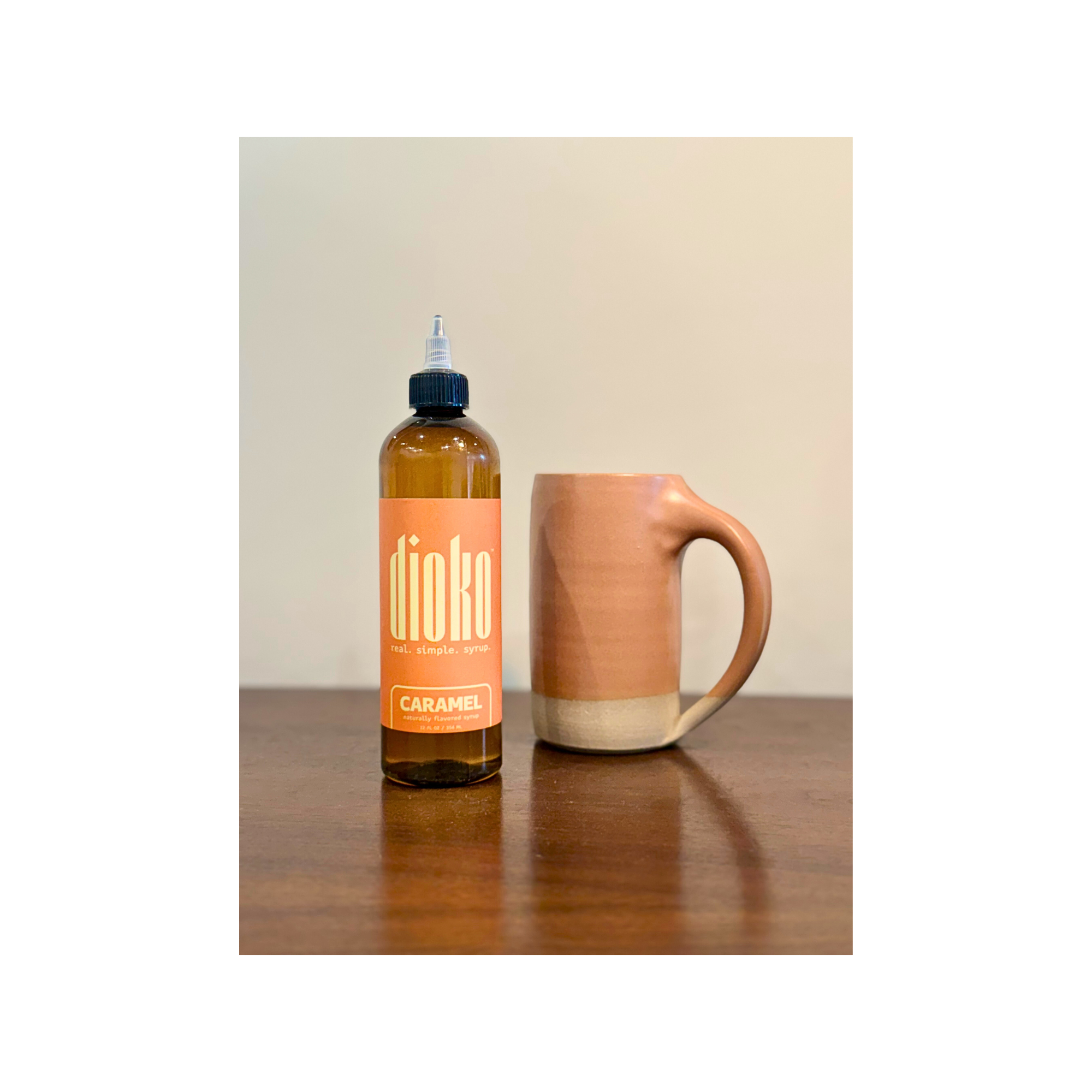 Dioko Flavors LLC - Wholesale Flavored Syrup - Dioko Premium Simple Syrup, 12 fl. oz Caramel 8