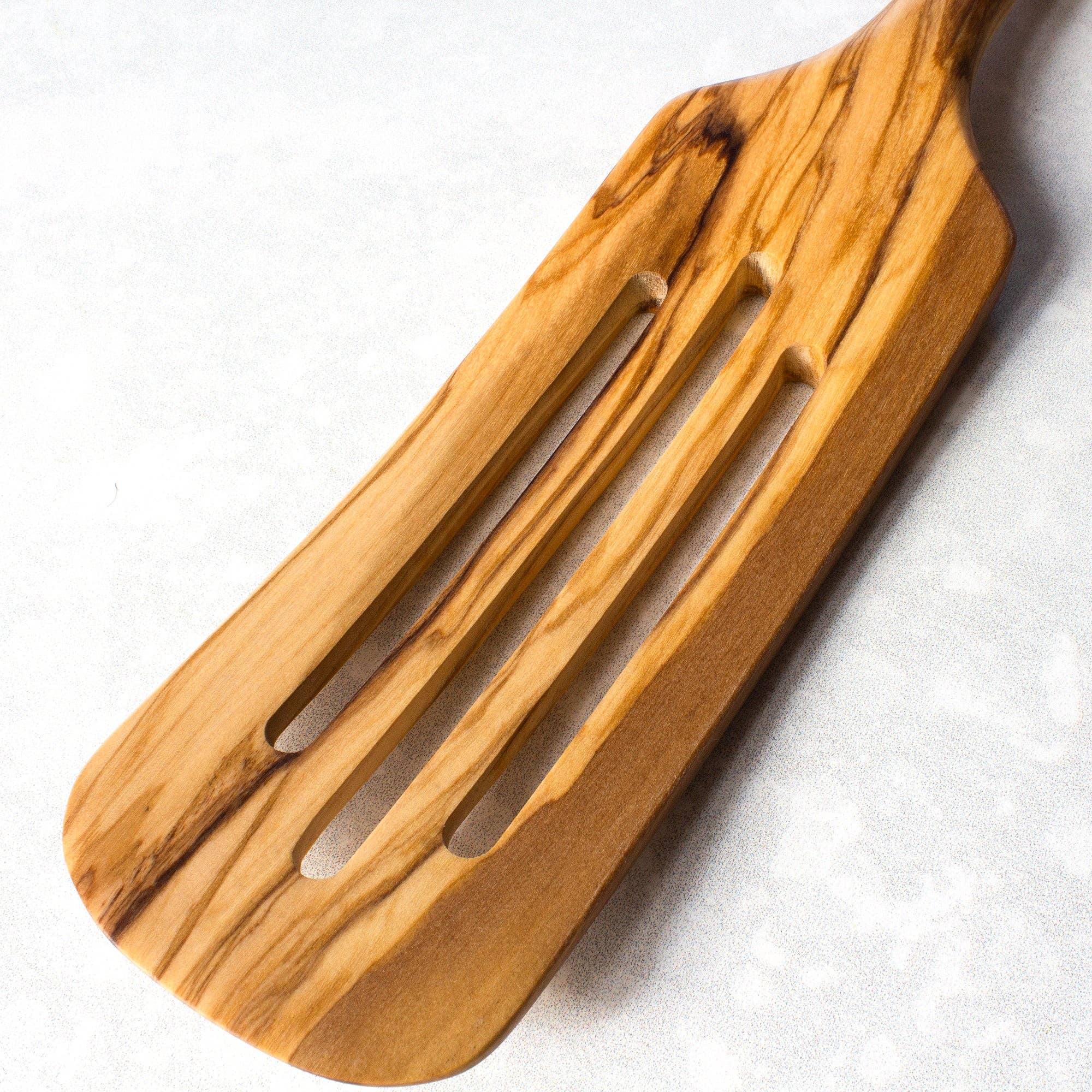 Totally Bamboo - Wholesale Spatula/Turner - Rock & Branch® Olive Wood Slotted Spurtle, Safe for Nonstick3