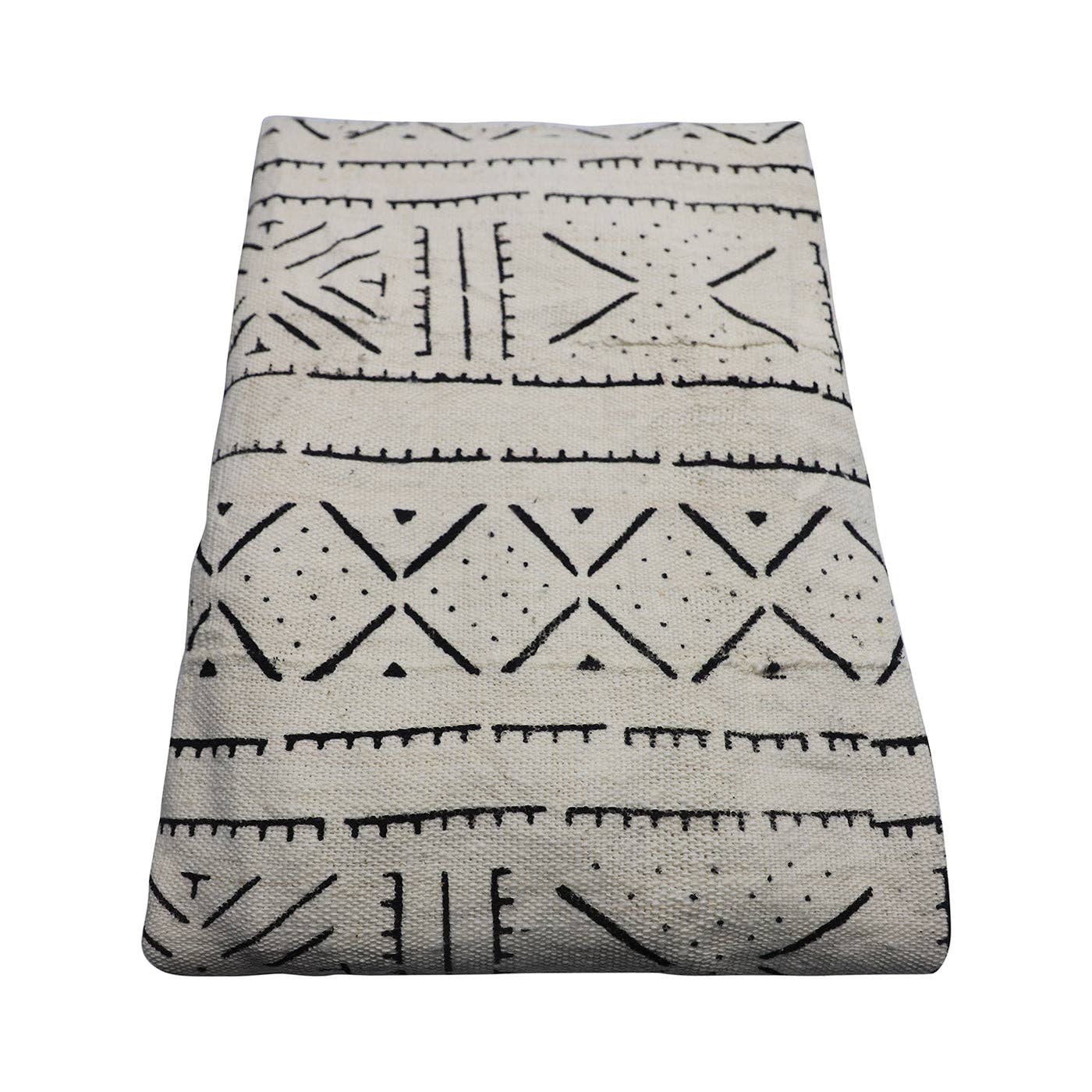 Luangisa African Gallery - Wholesale Tapestry/textile - Mud Cloth Textile | White4