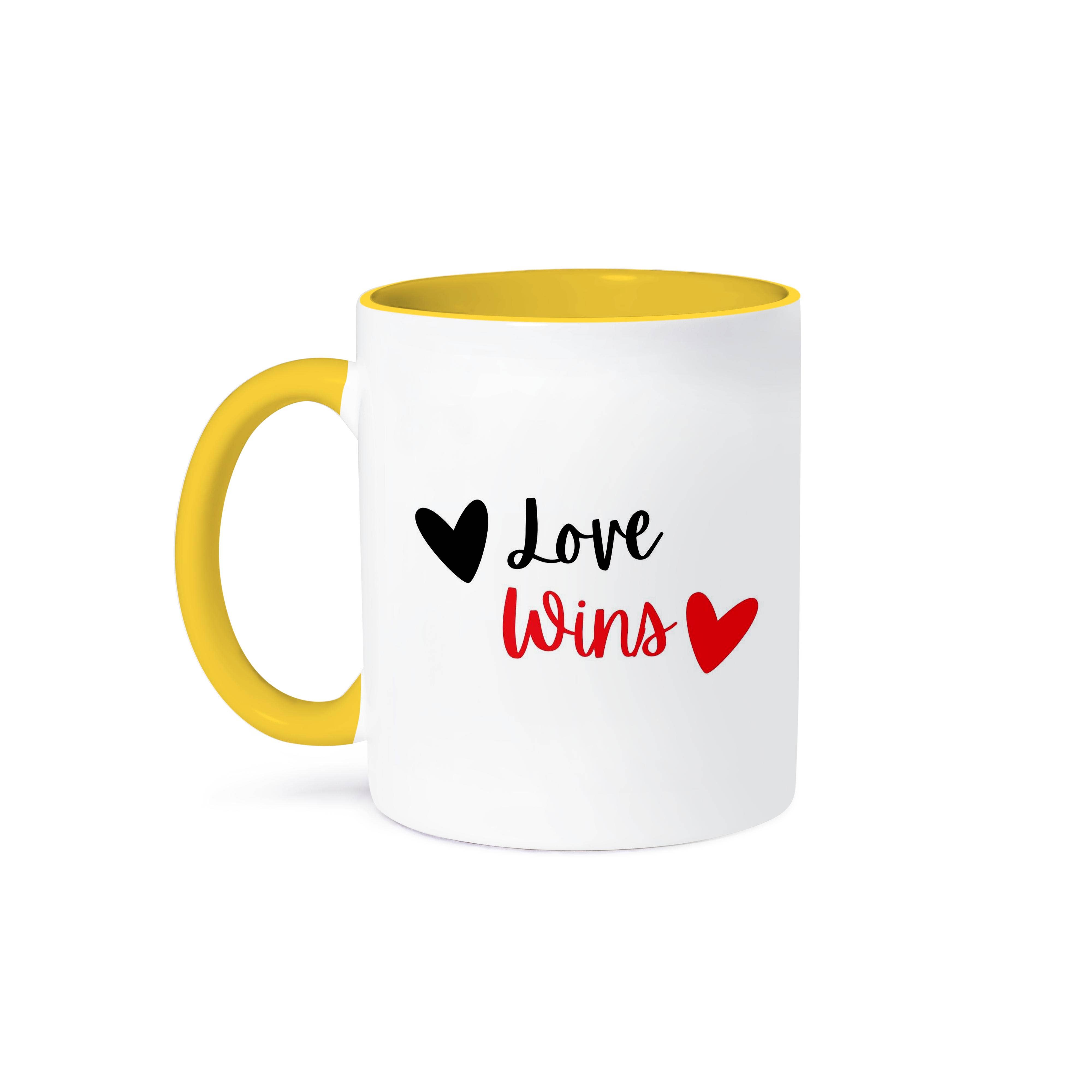 3dRose - Vente Tasse à café - 3dRose, L'amour triomphe Cadeau de Saint-Valentin pour anniversaire pour épouse mari petite amie petit ami, Tasse0