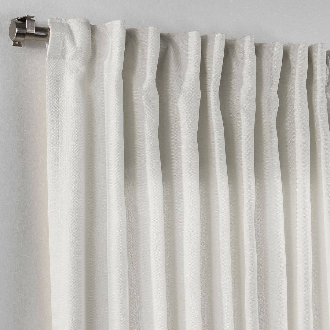 Bes Home Design - Wholesale Curtain - Extra Long Faux Linen Decorative  Custom Size Curtain1