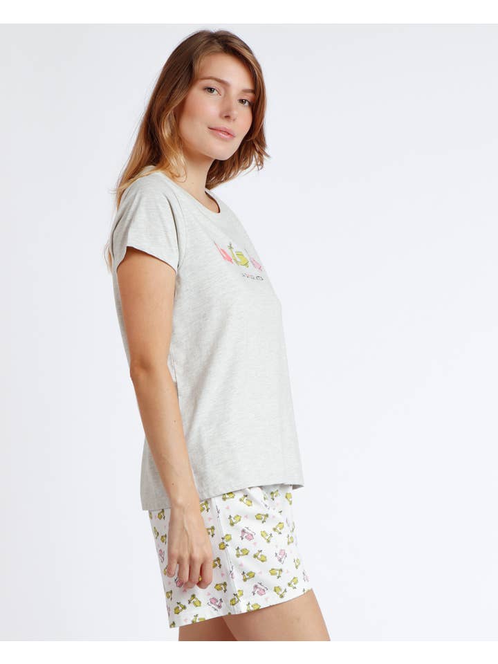 ADMAS - Wholesale Sleepwear Set - Women's - LA DOLCE VITA SHORT SLEEVES PYJAMAS6