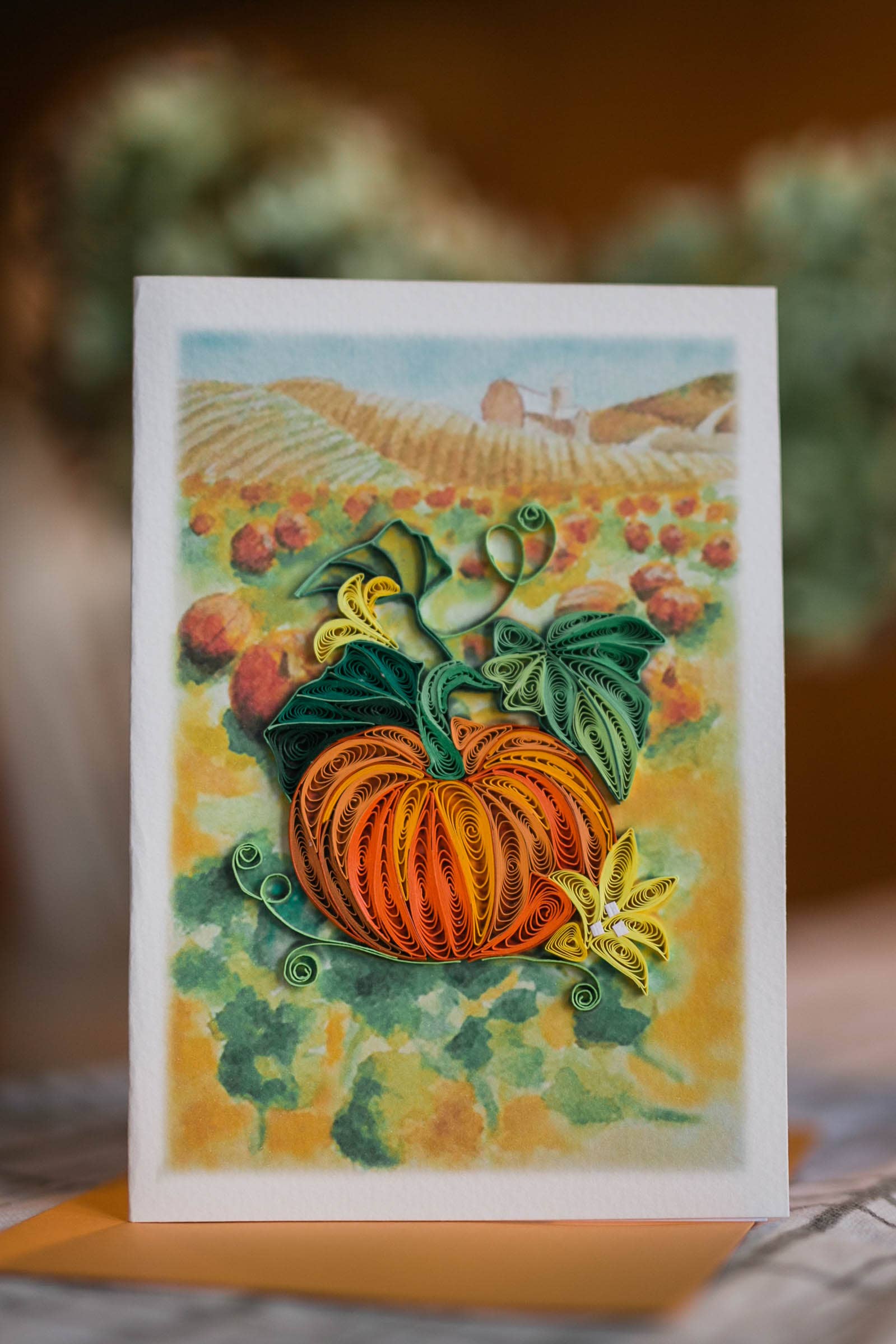 UViet Store – wholesale Season’s Greetings card – Harvest Pumpkin1