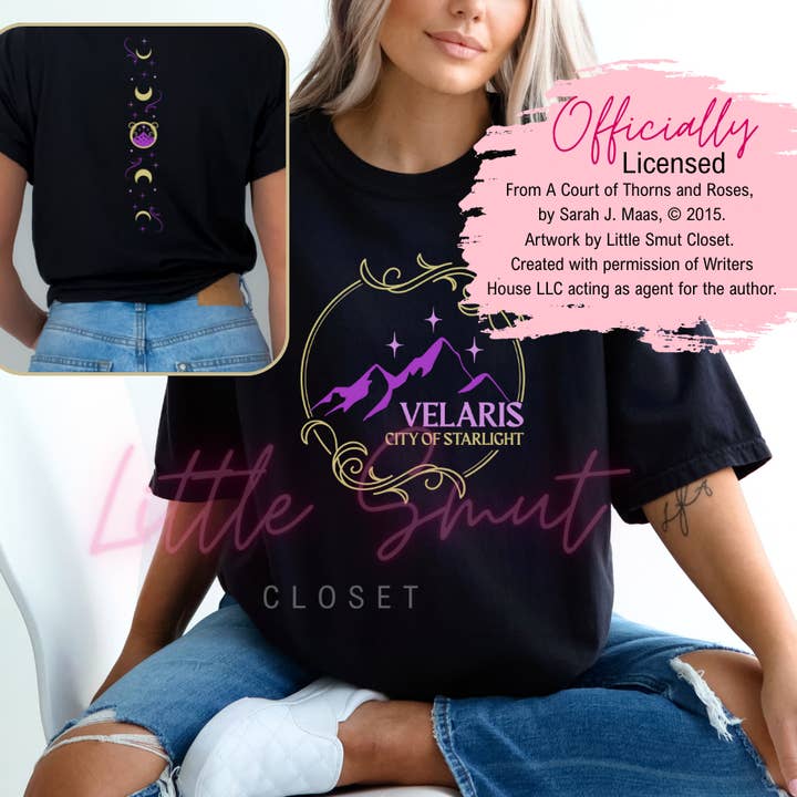 Maglietta Velaris con licenza ufficiale SJM per la vendita all'ingrosso da parte di Little Smut Closet