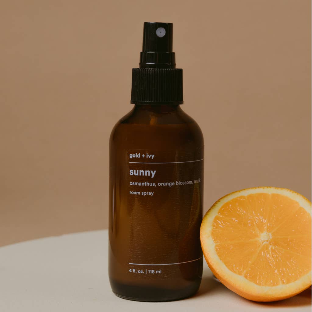 gold + ivy - Wholesale Room & Linen Spray - sunny room + linen spray - osmanthus, orange blossom, musk2