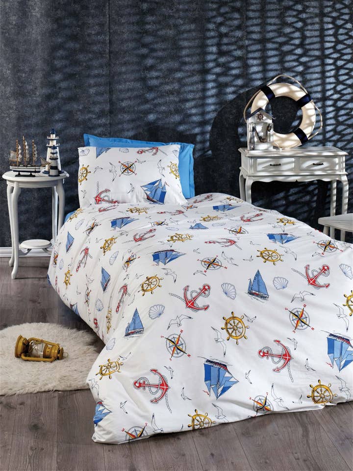 Juego de funda nórdica Anchor, juego de cama de 3 piezas para venta al por mayor de SannasDecor