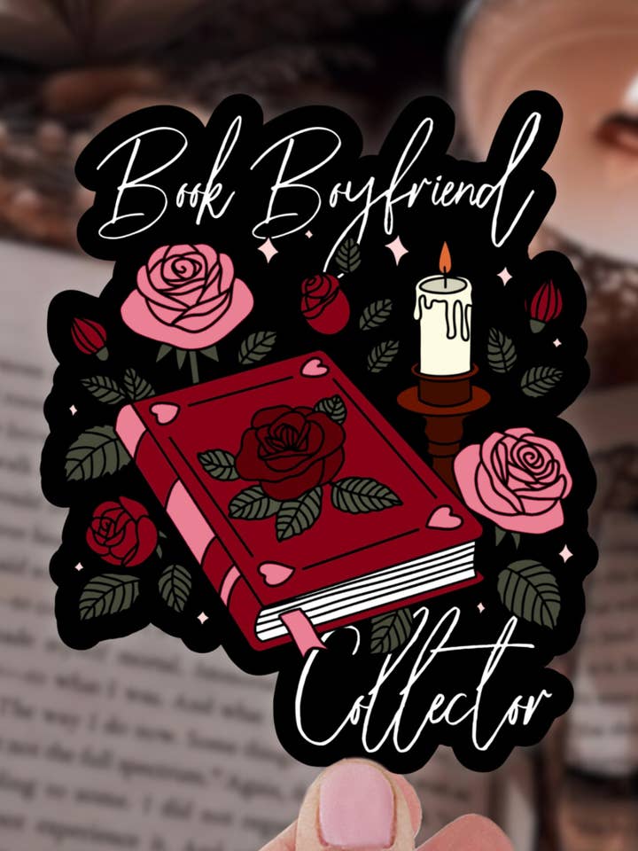 Book Boyfriend Collector Bookish Sticker for wholesale by Shadowbound Spines LLC