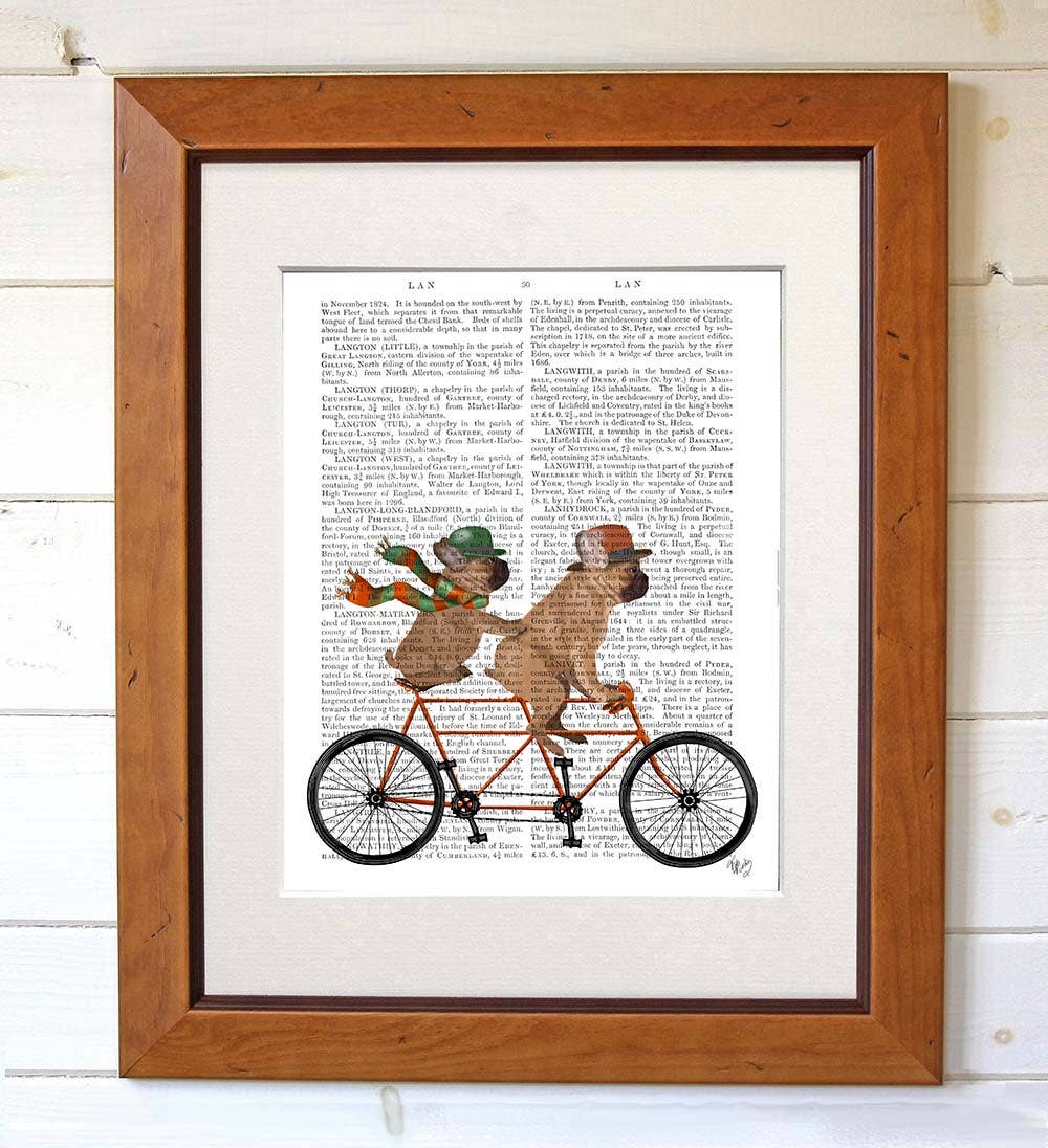 FabFunky Ltd - Wholesale Art Print - French Bulldog Tandem, Dog Book Print / Art Print / Wall Art2
