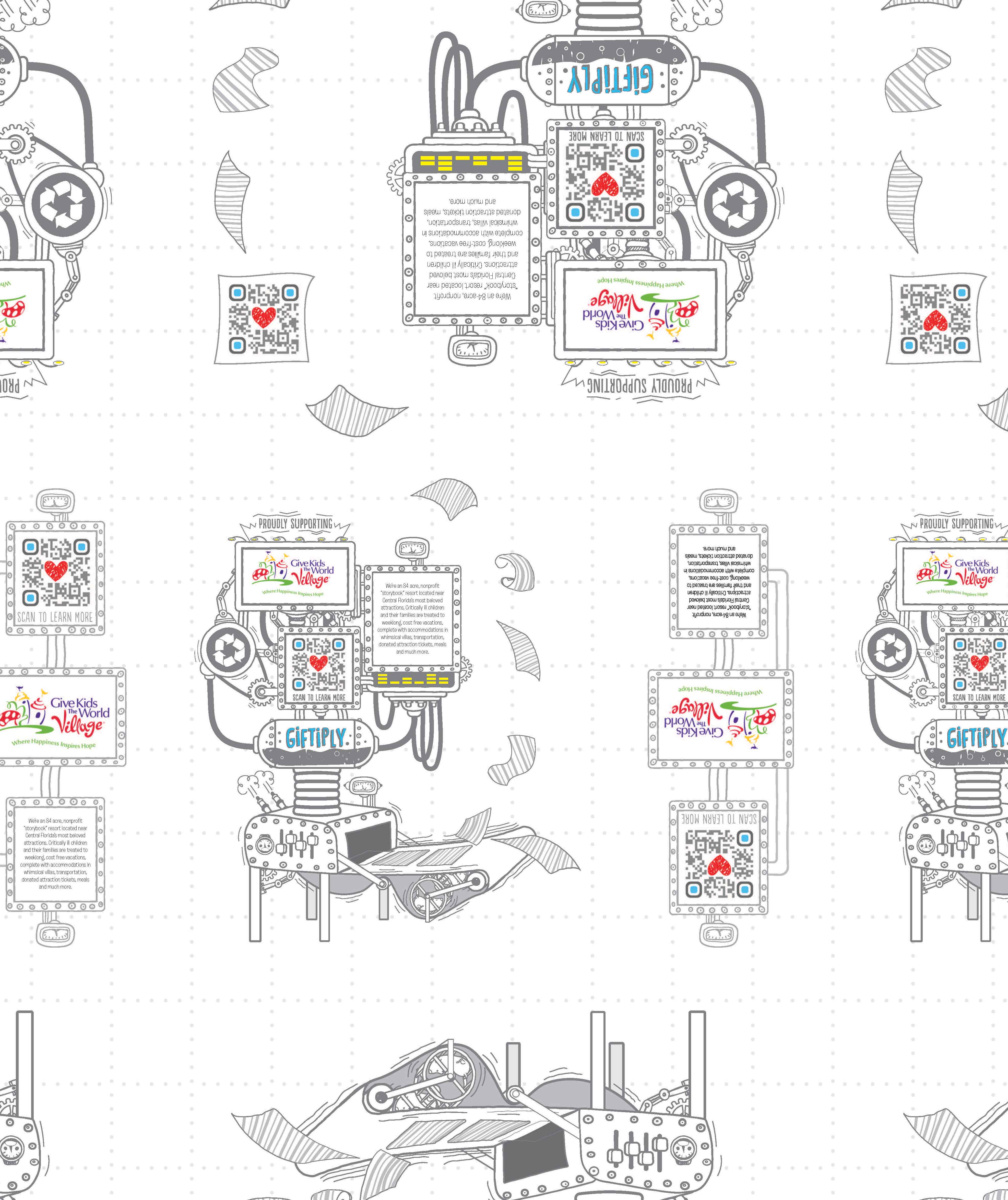 Giftiply - Wholesale Flat Wrap - Gingerbread Fun - Charity Eco-Friendly Wrapping Paper2