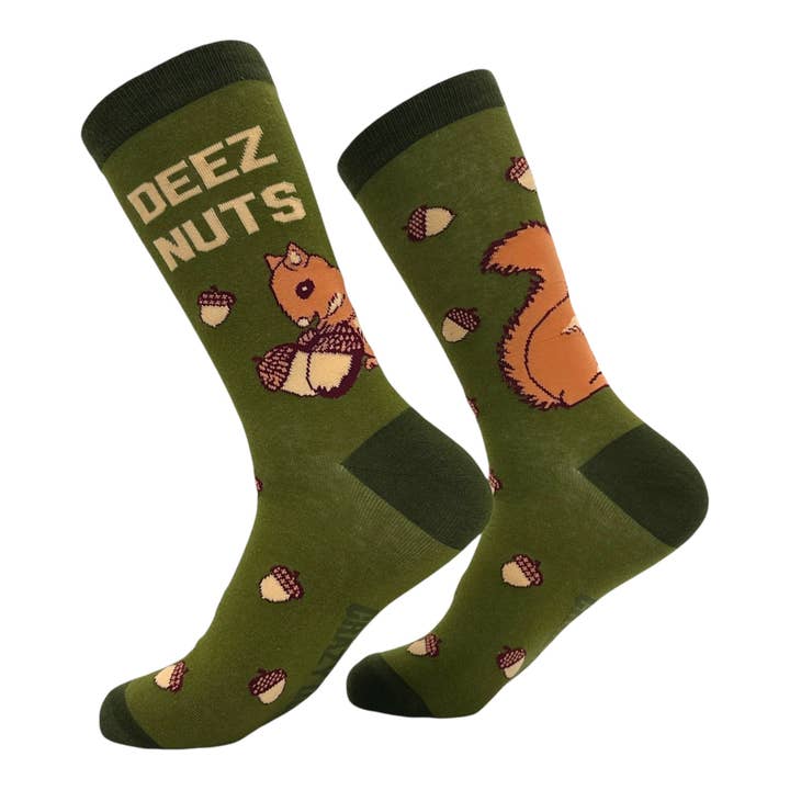 Deez Nuts Squirrel Socks for wholesale on Faire1