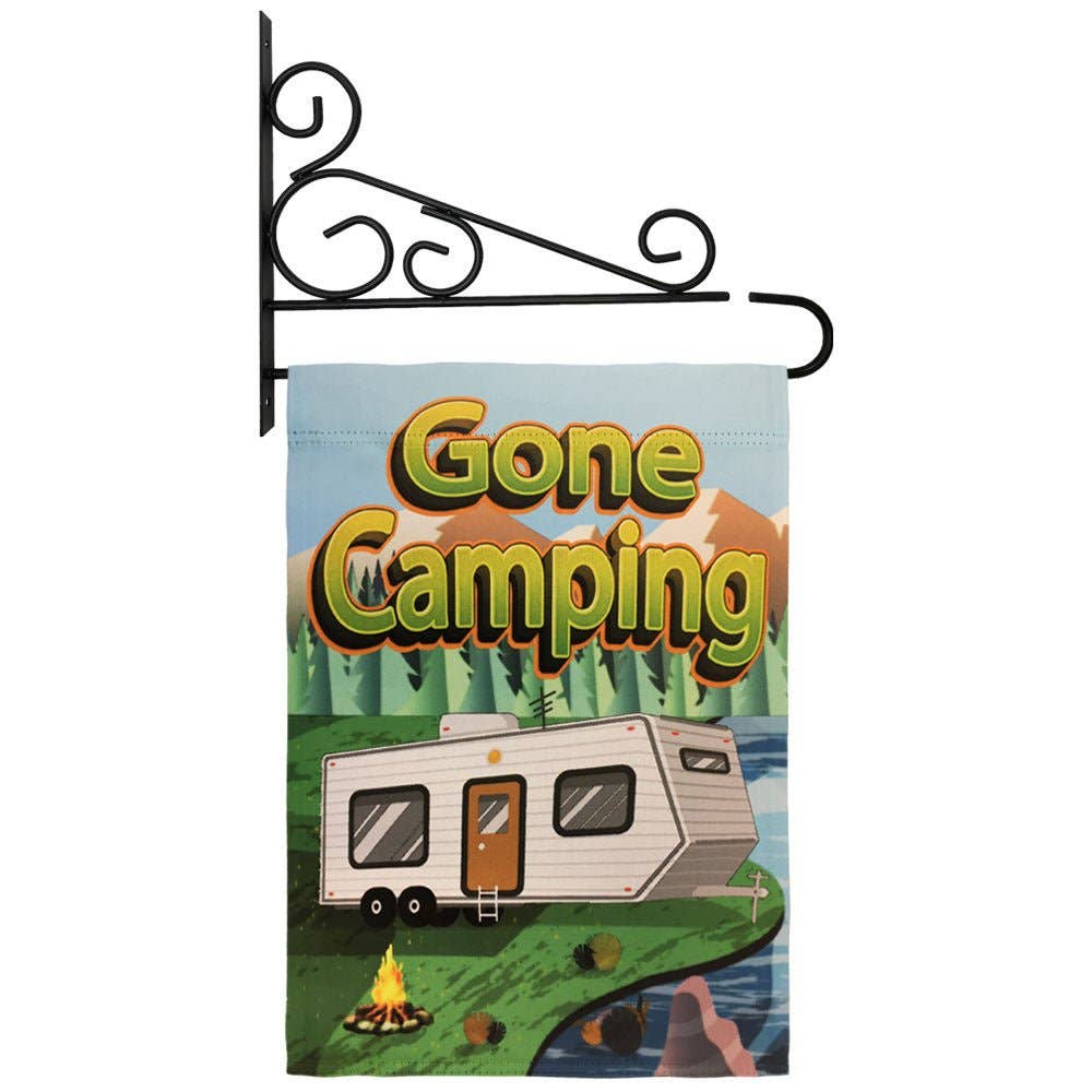 Flags Importer - Wholesale Flag - H&G Studios Gone Camping 12x18in Garden Flag4