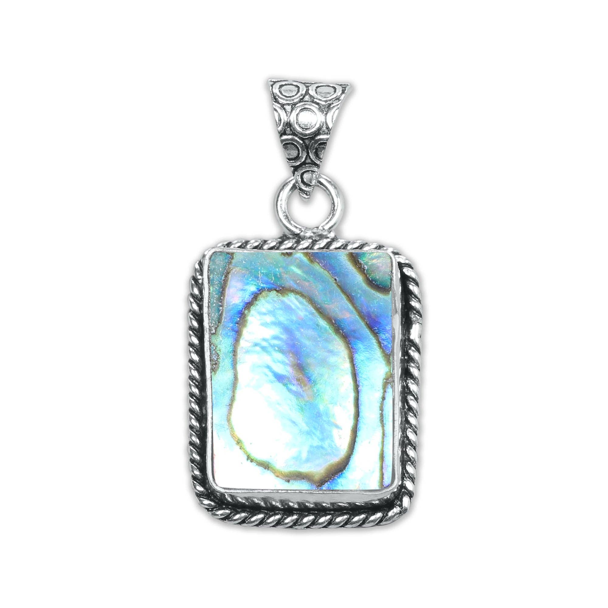 Handmade Jewels – wholesale Individual charm/pendant – Abalone Shell Designer Pendants - Handmade, Silver-Plated, Assorted Designs6